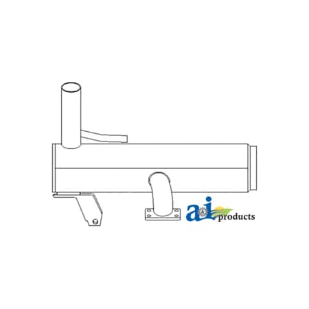 A & I Products Muffler 33" x21" x8" A-82009294